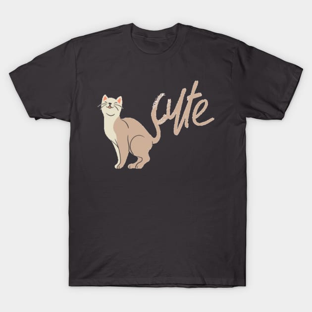 cute kitty T-Shirt by artby-shikha